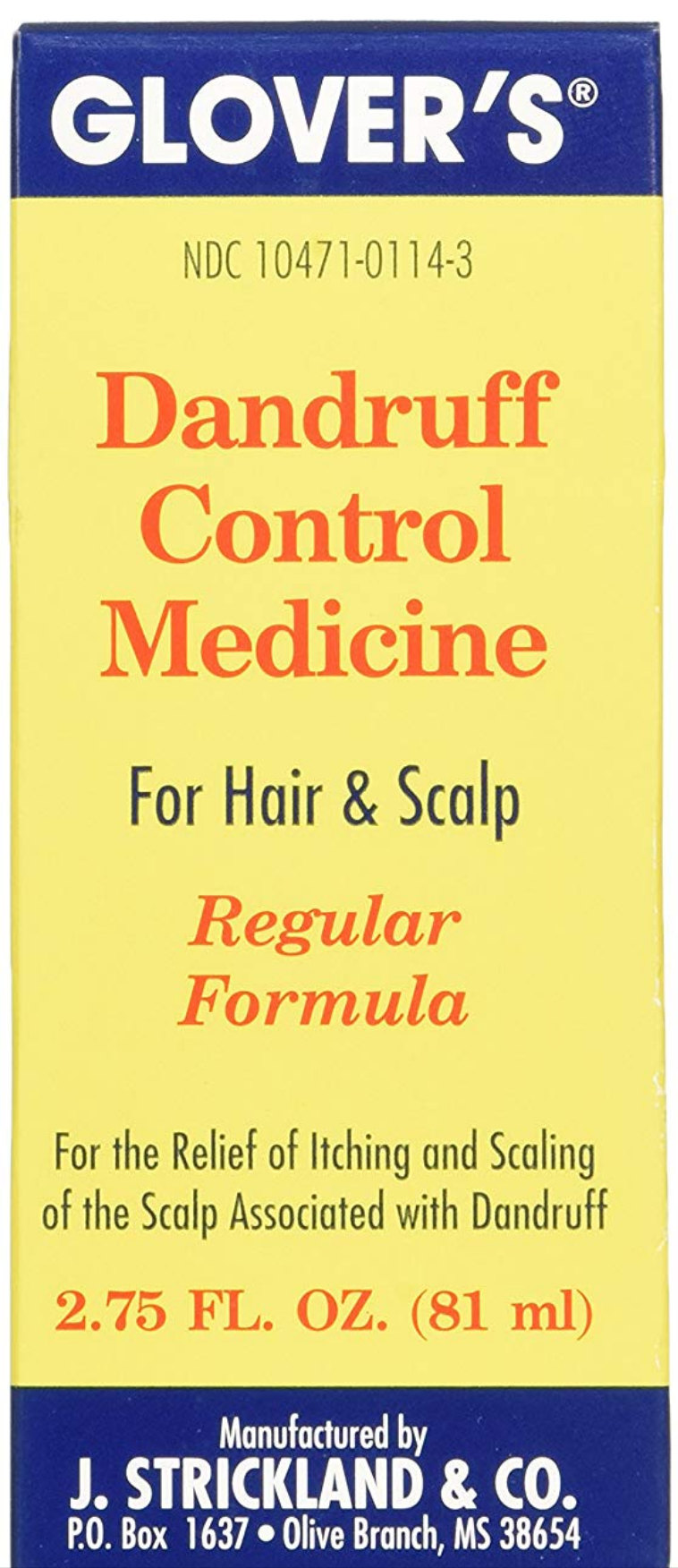 Glovers Dandruff Control Regular Formula 2.75oz