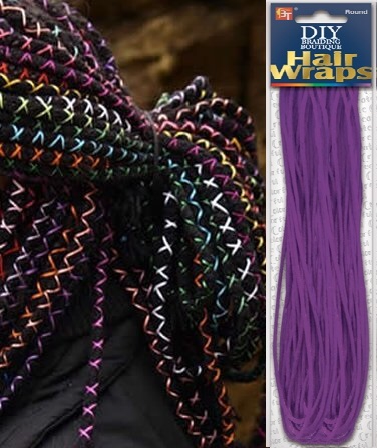 DIY BRAIDING HAIR WRAPS (ROUND) GOLD - T&K's Beauty Supply Store