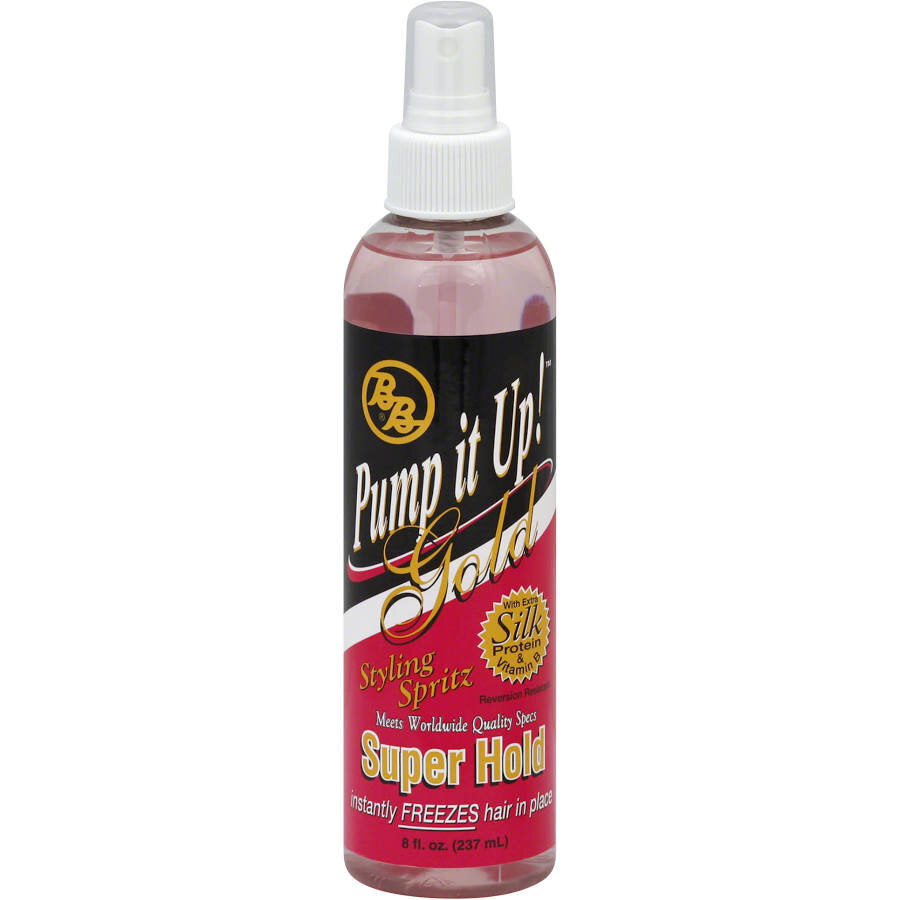 BB Pump It Up Spritz Gold Super Hold 8 oz bottle