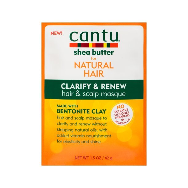 Cantu Shea Butter for Natural Hair Clarify & Renew Hair & Scalp Masque, 1.5oz