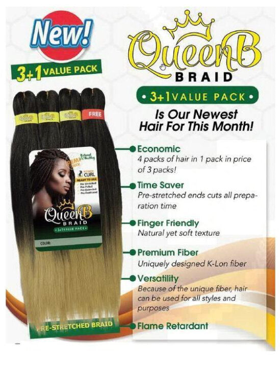 Queen B 4X MULTI PACK 50 inch - T&K's Beauty Supply Store