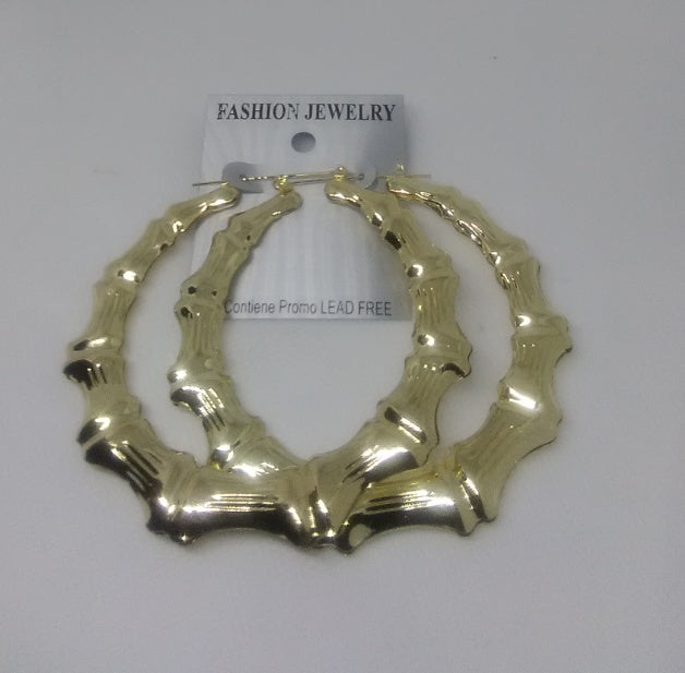 Large Bamboo Earrings - T&K's Beauty Supply Store