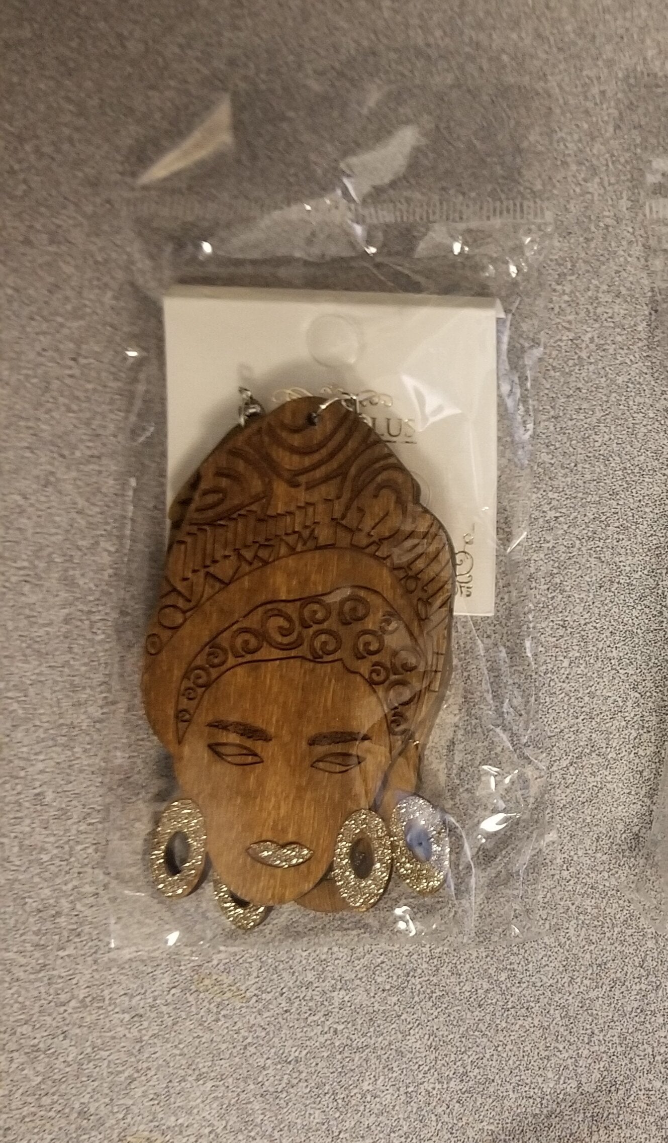 Brown Beautiful Woman Earring - T&K's Beauty Supply Store