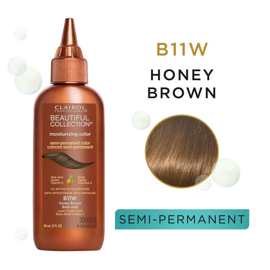 Clairol Beautiful Collection Semi-Permanent Hair Color B11W Honey Brown3 oz