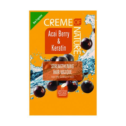 Creme Of Nature Acai Berry &amp; Keratin Strengthening Hair Mask 1.75 oz