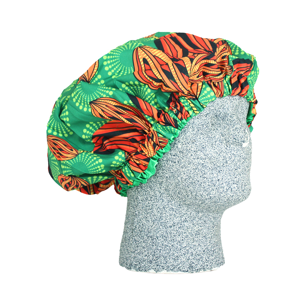 African Print Satin Lined Bonnet Cap - T&K's Beauty Supply Store