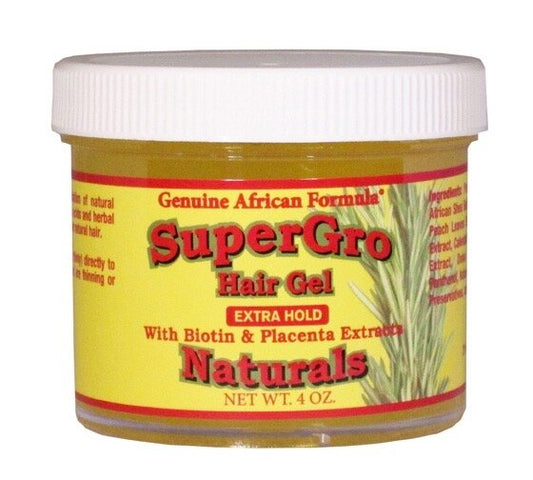 Genuine African Formula SuperGrow Hair Gel Extra Hold 4oz