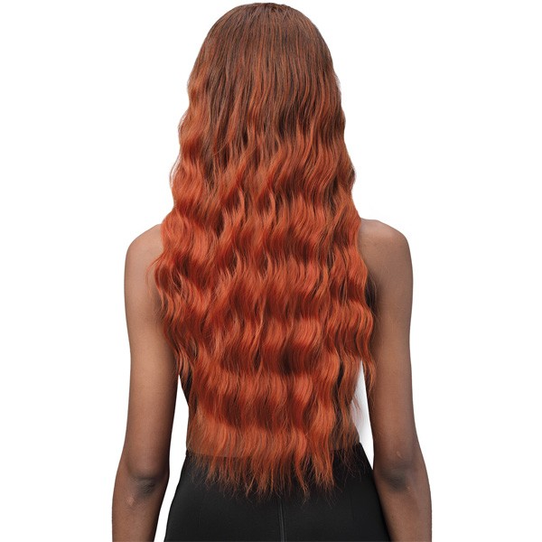 Bobbi Boss Miss Origin Human Hair Blend Fullcap Wig BEACH WAVE 1B - T&K's Beauty Supply Store