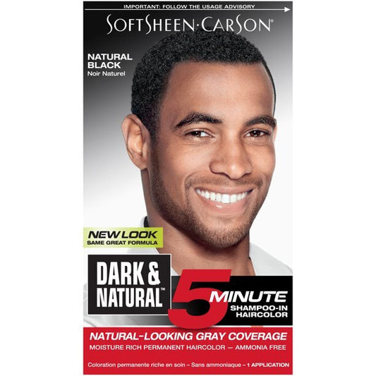 SoftSheen-Carson Dark &amp; Natural 5 Minute Shampoo In Permanent Hair Color for Men - T&K's Beauty Supply Store