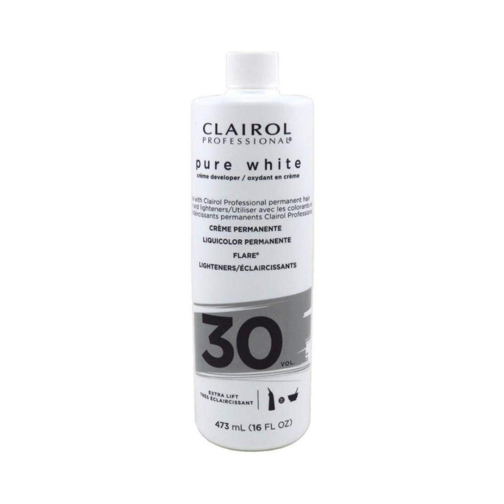 Clairol Professional Pure White 30 Volume Creme Developer 16 OZ - T&K's Beauty Supply Store