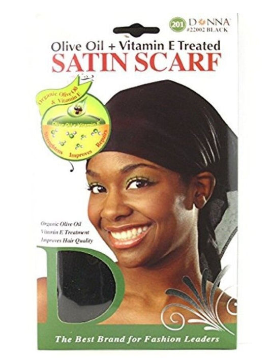 Donna Satin Scarf Olive Oil and Vitamin E Treated - T&K's Beauty Supply Store