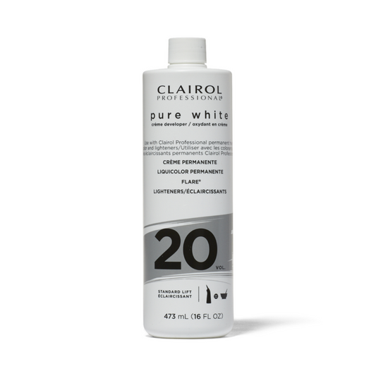 Clairol Professional Pure White 20 Volume Creme Developer 16 OZ - T&K's Beauty Supply Store