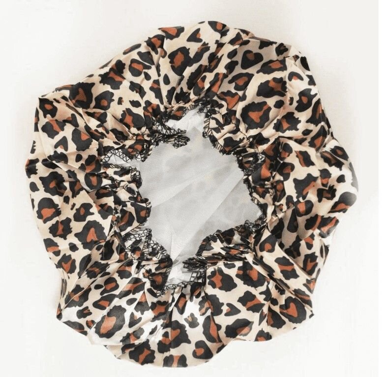 Donna Premium Collection Sleep Cap XL Leopard Bonnet - T&K's Beauty Supply Store
