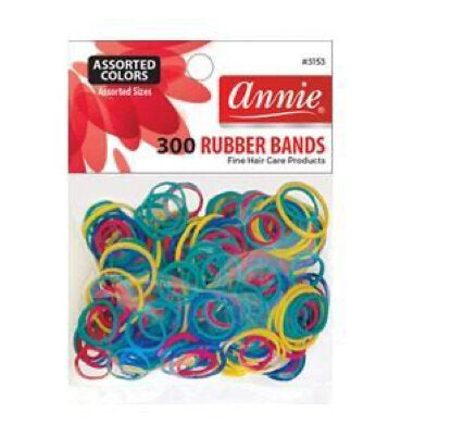 Annie Rubber Bands 300 Assorted - T&K's Beauty Supply Store