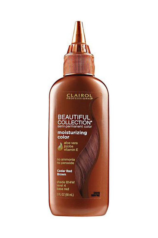 Clairol Beautiful Collection Semi-Permanent Hair Color B14W Cedar Red Brown 3 oz - T&K's Beauty Supply Store