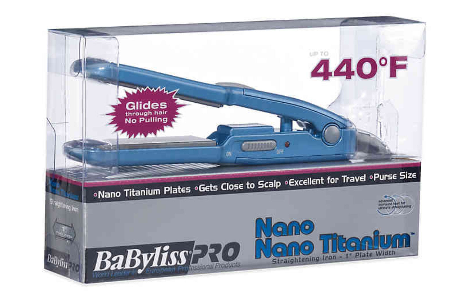 CONAIR BABYLISSPRO NANO TITANIUM FLAT IRON-TRAVEL - T&K's Beauty Supply Store