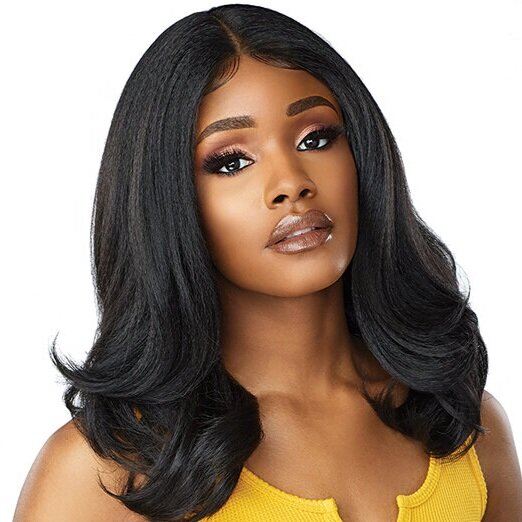 Sensationnel Curls Kinks & Co Synthetic Hair Empress Lace Front Wig 1B - ELITE BABE - T&K's Beauty Supply Store