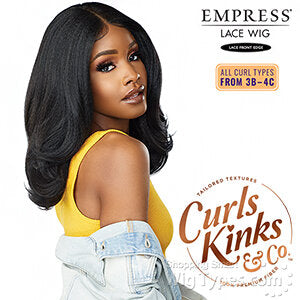 Sensationnel Curls Kinks & Co Synthetic Hair Empress Lace Front Wig 1B - ELITE BABE - T&K's Beauty Supply Store
